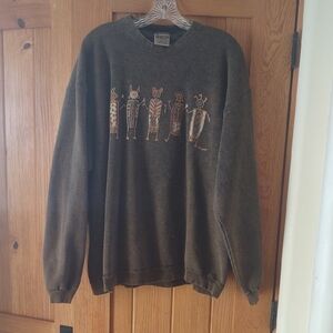 Sweatshirt With Kachina Design